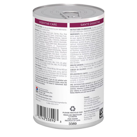 Hill's Prescription Diet i/d Alimento Húmedo de Estofado de Pollo y Vegetales para Perros