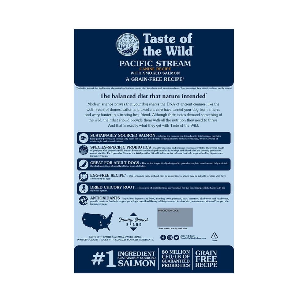 Taste of the Wild Pacific Stream Perros Adultos Salmón Ahumado - PetsPlaza