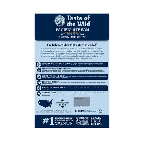 Taste of the Wild Pacific Stream Perros Adultos Salmón Ahumado - PetsPlaza