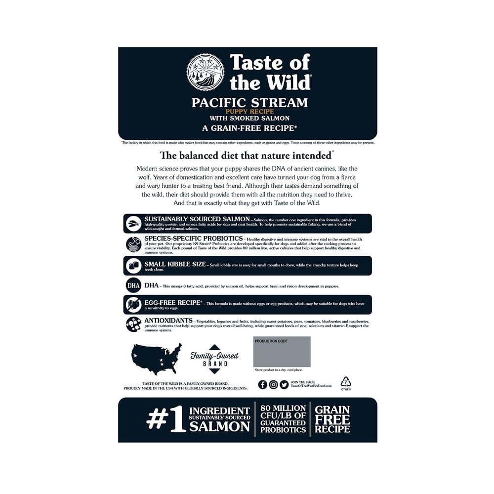 Taste of the Wild Pacific Stream Puppy Salmón Ahumado - PetsPlaza