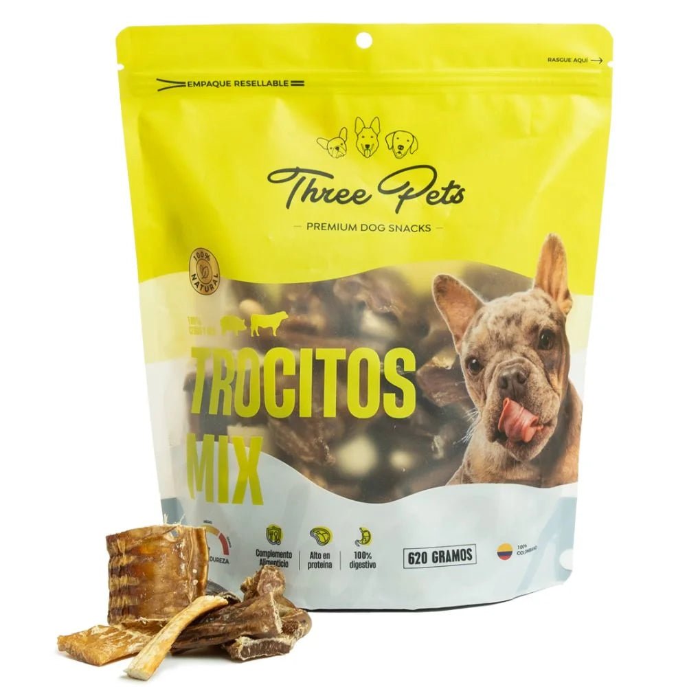 Three Pets Trocitos Mix para Perros - PetsPlaza