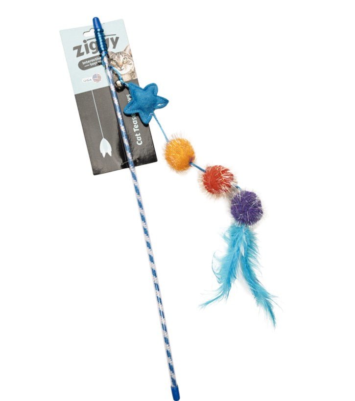 Vara Estrella con Pompones - PetsPlaza
