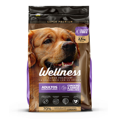 Wellness Perros Adultos Cordero & Arroz