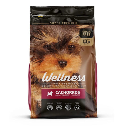 Wellness Grain Free Cachorros Razas Pequeñas y Medianas - PetsPlaza