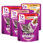 Whiskas Pouches Ahorrapack x 4 Unidades - PetsPlaza